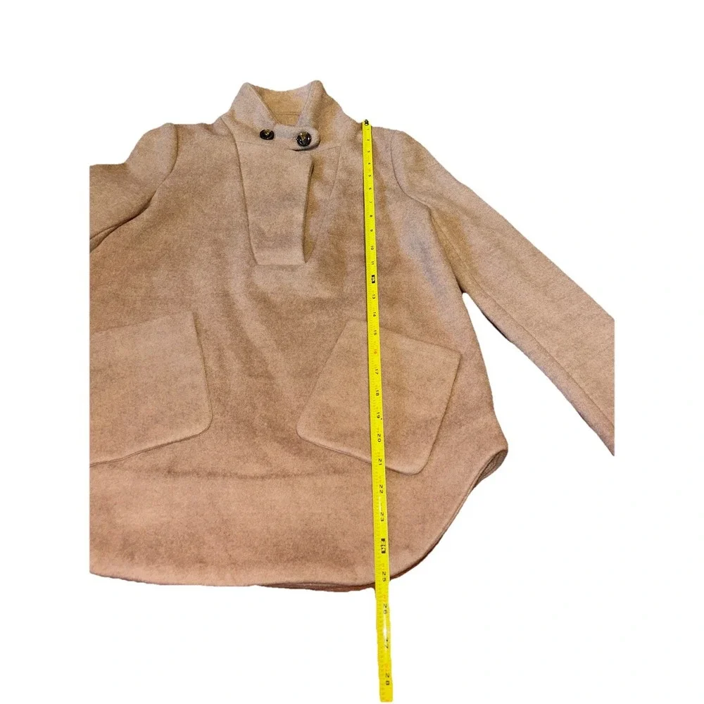 Tuckernuck Emerson Wool-Blend Collared Popover Jacket Camel Womens Size XXS‎